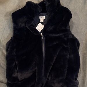 J. Crew Women's Midnight Blue Teddy Jacket